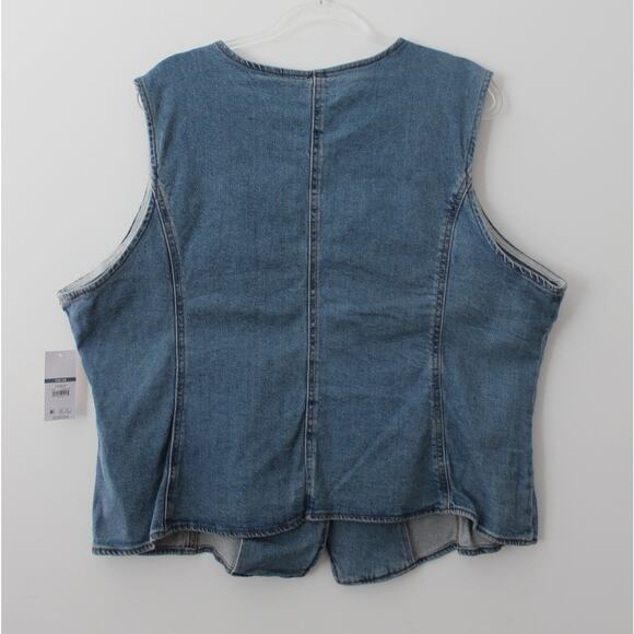 Sofia by Sofia Vergara Women's Scoop Neck Vest Dawn Blue Size XXXL NWT - Picture 3 of 6